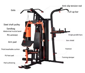 Équipement de fitness à <span class=keywords><strong>prix</strong></span> d'usine ensemble de combinaison multifonctionnel à domicile dispositif d'entraînement intégré équipement de sport pour trois personnes - Product Image 3
