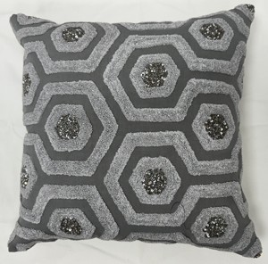 Funda de cojín ecológica con mechones de algodón 100%, 45x45 cm, relleno de decoración de trabajo manual con cuentas para colección de verano, uso en el hogar y el Hotel - Product Image 1