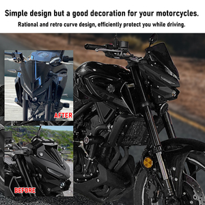 Deflector de Viento XXUN para Motocicleta, Parabrisas y Cúpula para Yamaha MT-03 MT-25 <span class=keywords><strong>MT03</strong></span> MT25 2020 2021 <span class=keywords><strong>2022</strong></span> 2023 2024 - Product Image 4