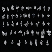 Breloques en alliage rétro, motifs animaux variés (oiseau, cheval, dauphin), perles en cuivre, pendentifs en cage pour la création de colliers, bracelets et bijoux DIY