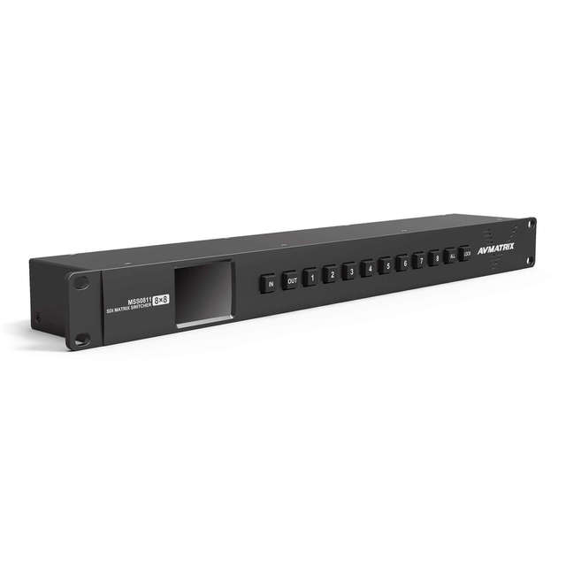 NEWAY-AVM Portable 8-Channel Seamless 3G-SDI Video Mixer Switcher MSS0811 1080p60Hz DVB-ASI Compatible Metal Construction 1RU