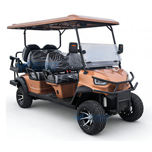รถกอล์ฟ 4x4 4 ที่นั่ง ยี่ห้อ รถไฟฟ้า สำหรับรับรองแขกในโรงแรมและสนามบิน ผลิตที่เหอหนาน รถกอล์ฟ - Product Image 2