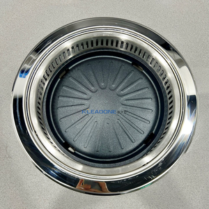 Kleadone โต๊ะย่างบาร์บีคิวแบบเกาหลีไร้ควันโต๊ะสแตนเลสสำหรับใช้ในร้านอาหารโรงแรม - Product Image 2