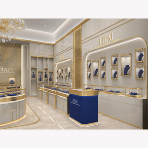 Conception d'aménagement intérieur de bijouterie de style arabe avec vitrines de bijoux haut de gamme - Product Image 1