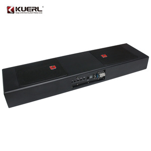 Kuerl Dual <b>Speaker</b> Subwoofer 800W Active Stereo MDF Built-in <b>Amplifier</b> Car Audio System - Product Image 4