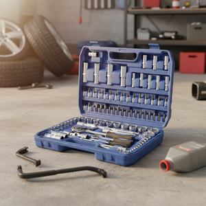 High Quality 94pcs Carbon Steel Automatic Repair Toolkit Professional Ratchet Wrench Socket <b>Tool</b> <b>Set</b> - Product Image 6
