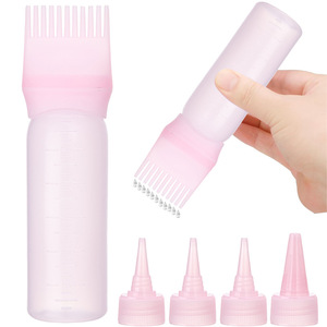 ขวดแชมพูแห้งแบบมีหัวหวี ขนาด 120 มล. สำหรับทำสีผมและบำรุงผมทุกประเภท - Product Image 1