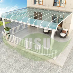 Modern Garden Prefabricated Patio Roof terrace Awning Polycarbonate Canopy