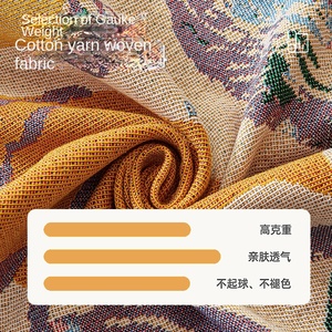 <span class=keywords><strong>Housse</strong></span> de canapé effet peinture à l'huile, style américain, luxe léger, motif mouchoir six couleurs, coussin de canapé vintage, <span class=keywords><strong>housse</strong></span> de canapé haut de gamme - Product Image 3