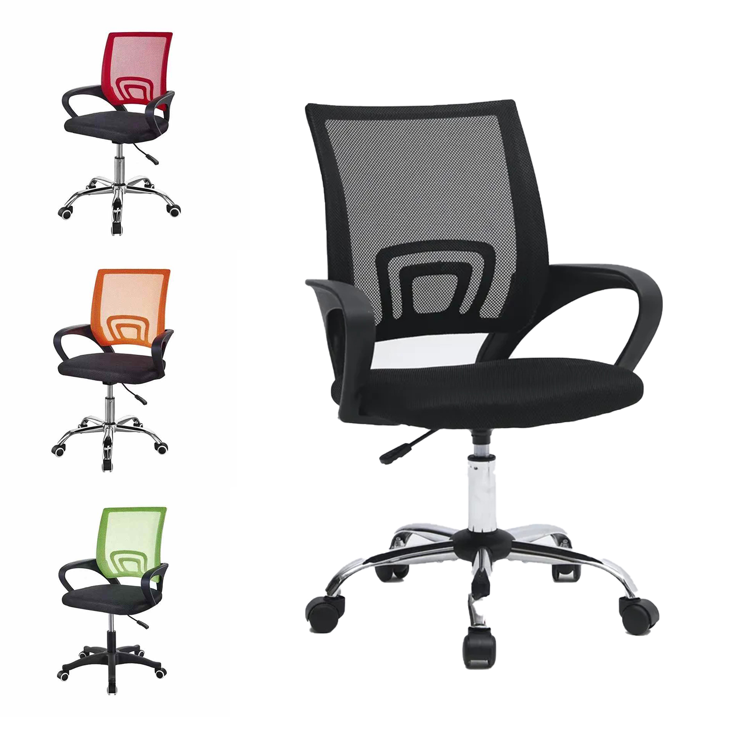 Factory Direct Sale Bürostuhl Kunden spezifische Farbe Ergonomischer Mesh-Bürostuhl mit mittlerer Rückenlehne Silla Oficina