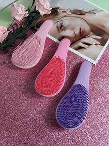 Vente chaude Rose Or Violon Forme Long Manche Démêlant Humide Coussin Rond Caractéristique <span class=keywords><strong>pour</strong></span> <span class=keywords><strong>Cheveux</strong></span> Bouclés et Brosse À <span class=keywords><strong>Cheveux</strong></span> Enchevêtrés - Product Image 6