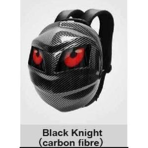 <b>Black</b> Knight Carbon Fibre <b>Backpack</b> With Red LED Eyes Arcuate Shoulder Strap Multi Functional All Seasons - Product Image 3