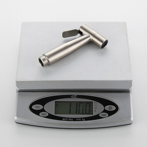 Pistolet de pulvérisation pour toilettes en acier inoxydable, cylindrique, portable, pour le nettoyage de la salle de bain, pommeau de douche YQ180009Q, prévention de la corrosion - Product Image 1