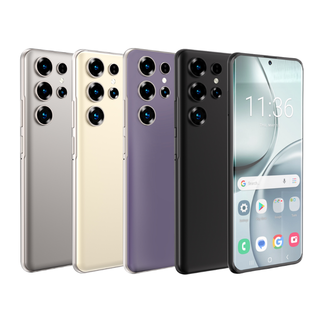 2025 New Original S26 Ultra Smartphones 16GB+1TB SlM 4K Curved AMOLED 120Hz 108MP Rear Face Unlock Android 15 5G 65W Quick