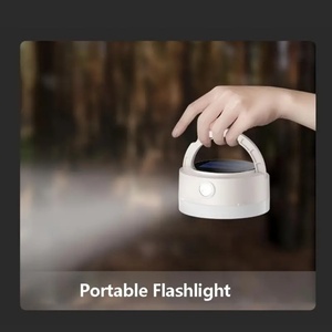 Lampes de camping solaires multifonctionnelles d'extérieur, conception à double lumière séparée avec sortie, lumières de camping colorées - Product Image 5