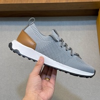Chaussures de sport décontractées basses à lacets pour hommes 2025 – Confortables, respirantes, en maille, tendance automne, design décoratif, printemps