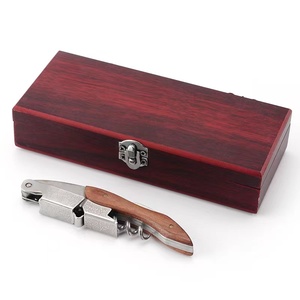 <span class=keywords><strong>Tire</strong></span>-<span class=keywords><strong>Bouchon</strong></span> Sinowin en Palissandre Rouge, Ouvre-Bouteille à Vin avec Coffret Cadeau Noir et <span class=keywords><strong>Tire</strong></span>-<span class=keywords><strong>Bouchon</strong></span> Serveurs de Bouteille en Bois en Acier Inoxydable - Product Image 5