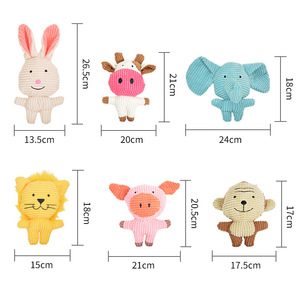 Wholesale <b>Plush</b> Animals Pet Squeaky Toy Dog Chew Toys Teething Clean Puppy Toy <b>Cats</b> Accessories - Product Image 6