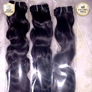 100% Unprocessed Virgin Indian Remy Raw Hair Weaving India. No Compromise Best Quality. Natural Color Best Texture REMI HAIR - Product Image 1