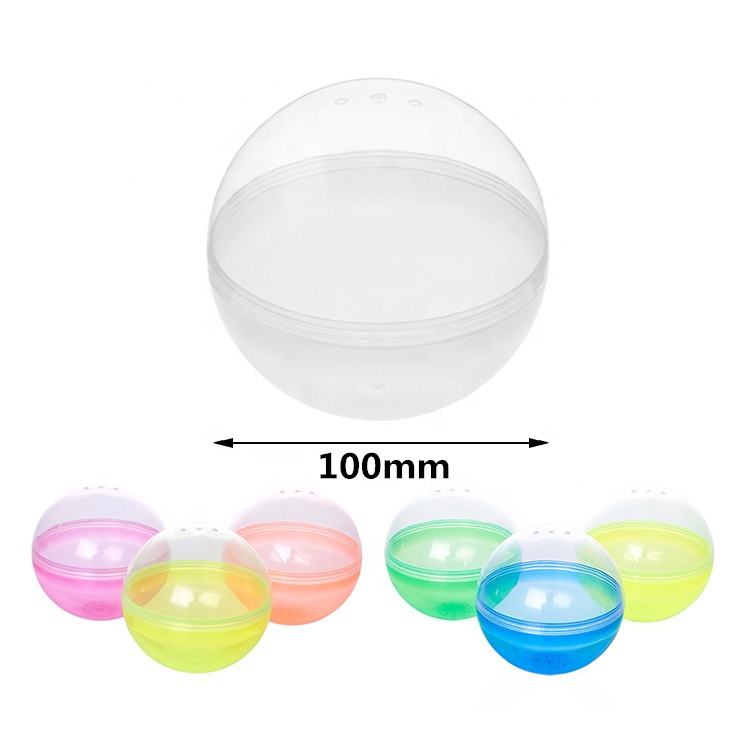 Hot sale 100mm plastic ball toys empty capsule colorful toys for kids