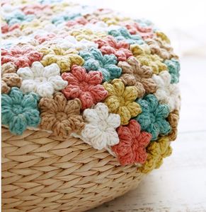 Boyalı karışımlı süt pamuk ipliği 5 Strand kek topu gökkuşağı küme eşarp el yapımı DIY yün örgü çanta oya için - Product Image 6