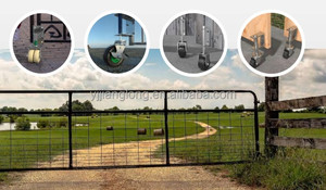 Roue pivotante en caoutchouc dur personnalisée <span class=keywords><strong>pour</strong></span> porte, capacité de charge de 55 kg, noire, <span class=keywords><strong>pour</strong></span> portes ou portails - Product Image 4