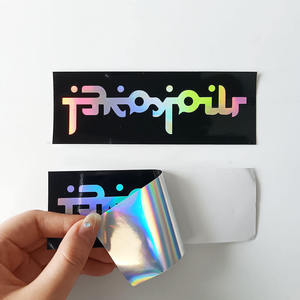 QR kodu için özel grafik holografik etiket göz alıcı su geçirmez görüntü çıkartması - Product Image 4