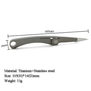 OEM Folding Pocket <strong>Knife</strong> With Stainless Steel Blade EDC Pocket Utility <strong>Knife</strong> <strong>Titanium</strong> Folding <strong>Knife</strong> - Product Image 3