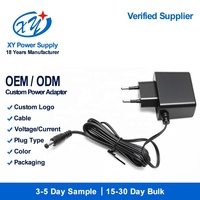 Convertisseur LED à commutation, prise EU, 24V 12V, OEM ODM, logo personnalisé, câble, adaptateur d'alimentation à sortie stable, CE SELV