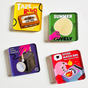 Tùy Chỉnh Acrylic Vuông Gạch Tấm Từ Tính Trong Suốt Khuyến Mại Tủ Lạnh Nam Châm Cho Nhà Bếp Sáng Tạo Hoạt Hình Nam Châm - Product Image 3