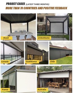 Store banne automatique motorisé intelligent avec système motorisé intelligent et tissu PVC imperméable pour extérieur de restaurant commercial - Product Image 6