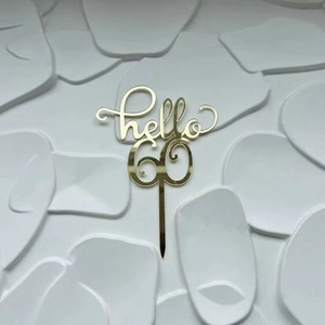 Hello <span class=keywords><strong>18</strong></span> 21 30 40 50 60 acrílico personalizado pastel Topper número para pastel <span class=keywords><strong>de</strong></span> <span class=keywords><strong>cumpleaños</strong></span> decoración pastel accesorio fiesta suministros - Product Image 6