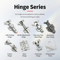 Goodcen Charnières hydrauliques 3D réglables à fermeture en douceur pour portes d'armoire dans les meubles de cuisine et la chambre à coucher