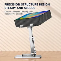 Support de tablette rotatif à 360° en alliage d'aluminium BONCARTECK CJ-01, pliable et réglable pour iPad Pro 11 et Air