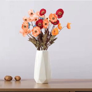 Flor de Amapola Artificial de 60 cm, Flor de Seda para Decoración de Bodas y Hogar - Product Image 1
