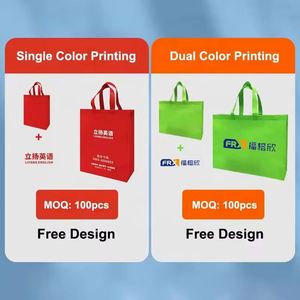 Promotion <b>Gift</b> Custom Logo Printed White Bags With Logos Reusable Shopping <b>Small</b> Non Woven Bag Full Printing - Product Image 4