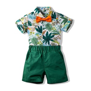 Ensembles de vêtements pour enfants, vêtements d'été pour bébés, ensembles de shorts mignons pour garçons, prix de gros - Product Image 3