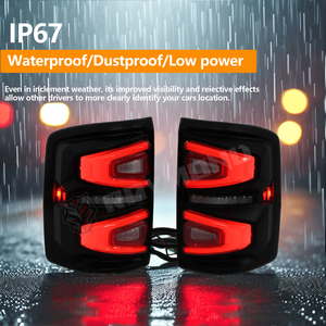 <span class=keywords><strong>Precio</strong></span> barato al por mayor Pickup rojo ahumado LED luz trasera lámpara trasera para <span class=keywords><strong>GMC</strong></span> <span class=keywords><strong>Sierra</strong></span> 1500 2014 2015 2016 2017 <span class=keywords><strong>2018</strong></span> - Product Image 2