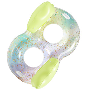 Adult Thickened Double Ring <b>Inflatable</b> Swim <b>Float</b> With Handles For <b>Pool</b> Water Park Use - Product Image 5