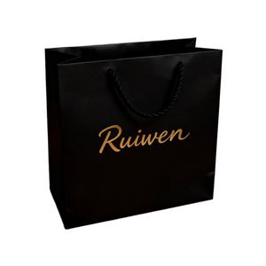 Nouveaux sacs en papier de conception 2025, sacs en papier personnalisés avec logo, style luxueux, sacs de promotion en papier pour les bijouteries, les magasins de cosmétiques et de maquillage - Product Image 6