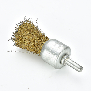 Kit de brosses à roue en fil de laiton DELUN, 6 pièces, pour perceuse, brosse à coupe, brosse à extrémité, avec tige de 1/4 pouce pour le polissage - Product Image 4