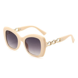 <span class=keywords><strong>Gafas</strong></span> de Sol Cuadradas de Lujo con Degradado de Leopardo para Mujer, Estilo Y2K, Marca 2025, <span class=keywords><strong>Cadena</strong></span> <span class=keywords><strong>Dorada</strong></span>, Decoración de Patillas Huecas, <span class=keywords><strong>Gafas</strong></span> de Sol Modernas para Hombre - Product Image 5