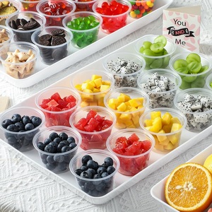 Vasos Desechables Transparentes de PET/PS de 2 oz con Tapas, Resistentes y Seguros para Alimentos, Opción de Logotipo Personalizado para Condimentos/Salsas - Product Image 6