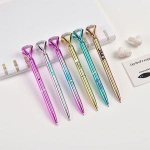 Bolígrafo Creativo con Diseño de Diamante, Ancho de Escritura de 1.0 mm, Tinta Negra Metálica, Impresión UV con Logotipo, para Publicidad Promocional, Regalo para Estudiantes - Product Image 2