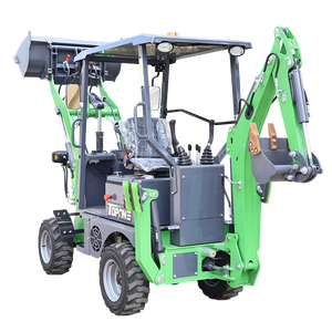 TOPONE ekskavator Mini elektrik 500kg, pemuat roda kecil hidrolik TBL15-600 ujung depan elektrik - Product Image 6