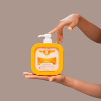 Emballage cosmétique personnalisé en gros 300ML 500ML, flacon carré pour savon liquide, shampoing, gel douche, lotion, pompe pulvérisateur en plastique PET