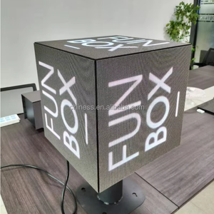 Schermo personalizzato P2.5 per interni/esterni cubo magico 4 lati Display a LED a colori con controllo Wifi APP creativo cubo schermo a Led - Product Image 3