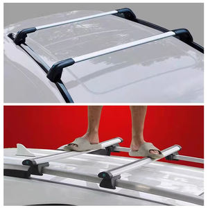 Portaequipajes <span class=keywords><strong>para</strong></span> techo de coche, barra transversal integrada de aleación de aluminio plana, portaequipajes, barra transversal, rieles de portaequipajes negros, barra transversal <span class=keywords><strong>para</strong></span> Jetour T2 - Product Image 3