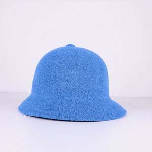 Chapeaux Bob Unisexe en Laine Douce 100% pour la Vente en Gros, Chapeaux de Pêcheur en Tissu Éponge, Logo Brodé Personnalisé, Quatre Saisons - Product Image 2