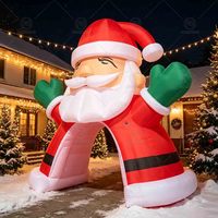 Arche gonflable géante de Père Noël pour les fêtes, décoration de Noël en Oxford pour l'intérieur et l'extérieur